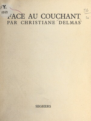 cover image of Face au couchant
